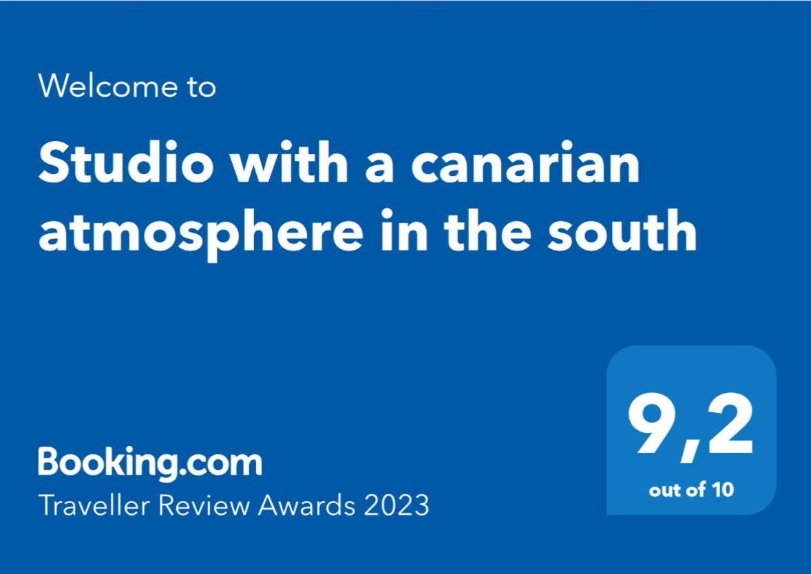 Studio With A Canarian Atmosphere In The South Costa Del Silencio Exterior foto